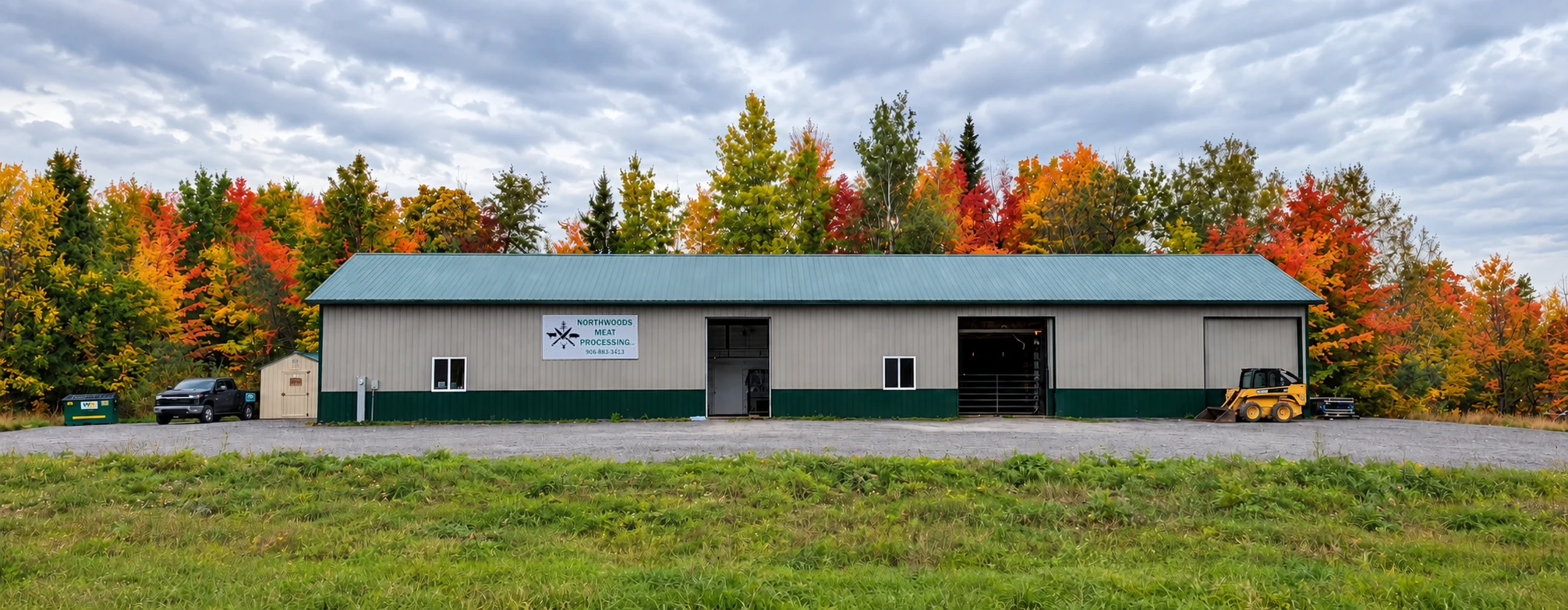 Northwoods Meat Processing building on M-38 in Greenland, Michigan